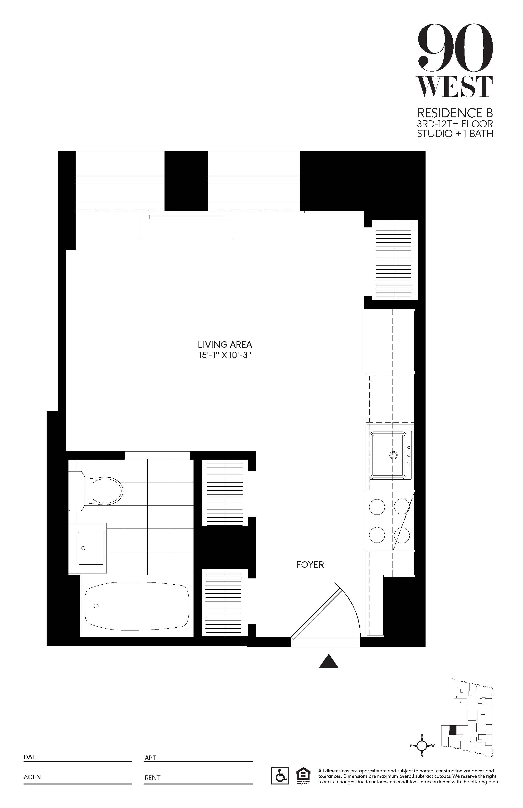 Available Apartments for Rent in Downtown NYC 90 West Street